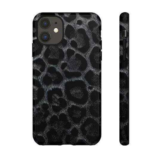 Cover per Iphone Leopard Print Black - Protective Stylish - Animalier collection